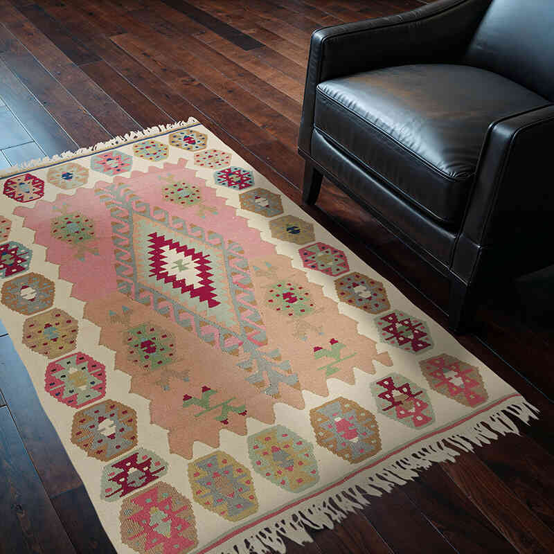 Yeni Kök Boya El Dokuma Kilim - 119 cm x 164 cm - K0080124