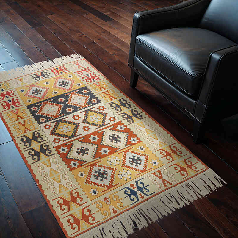 Yeni Kök Boya El Dokuma Kilim - 120 cm x 170 cm - K0080125