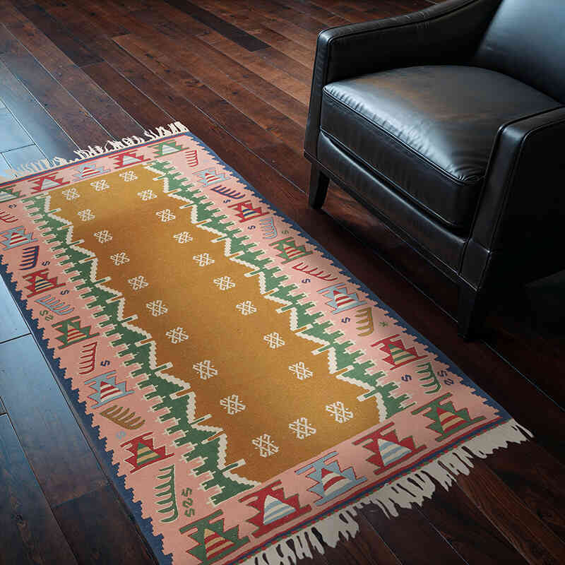 Nueva Alfombra Turca Kilim - 110 cm x 170 cm - K0080126