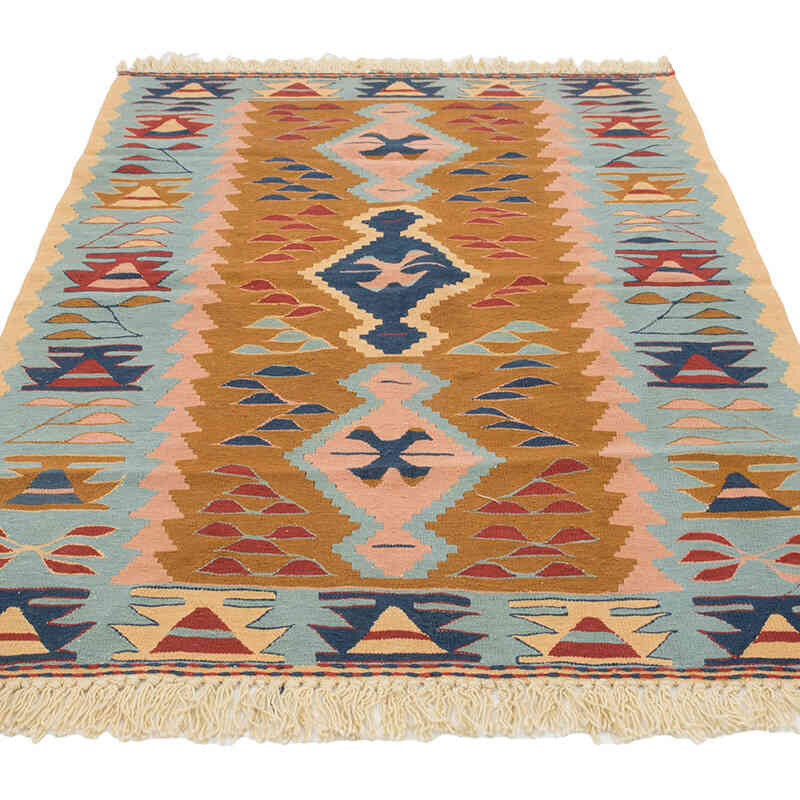 Yeni Kök Boya El Dokuma Kilim - 116 cm x 168 cm - K0080127