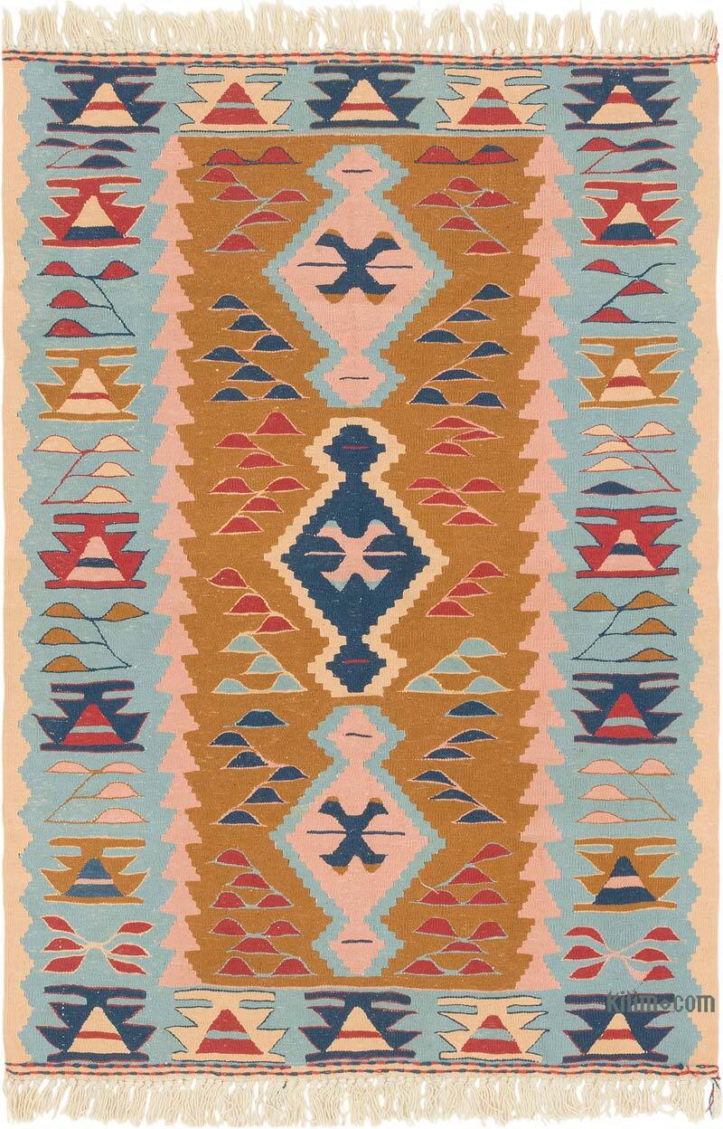 Yeni Kök Boya El Dokuma Kilim - 116 cm x 168 cm - K0080127