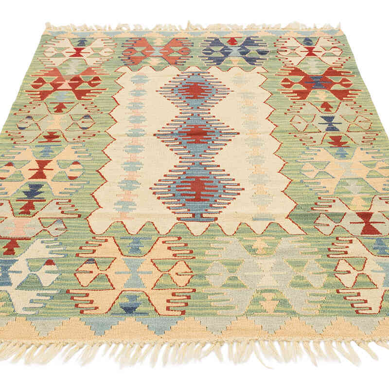 Yeni Kök Boya El Dokuma Kilim - 117 cm x 160 cm - K0080128