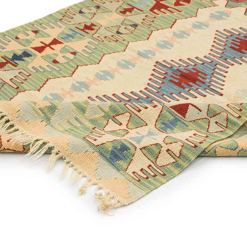 Yeni Kök Boya El Dokuma Kilim - 117 cm x 160 cm - K0080128