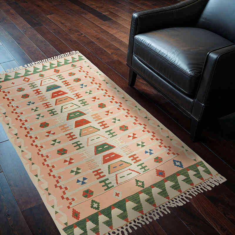 Nueva Alfombra Turca Kilim - 112 cm x 165 cm - K0080130