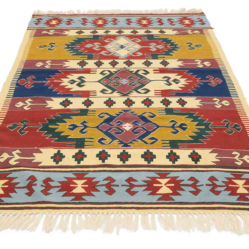 Yeni Kök Boya El Dokuma Kilim - 120 cm x 189 cm - K0080131