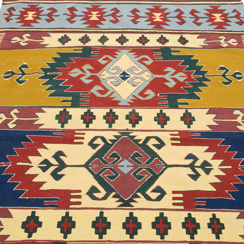 Yeni Kök Boya El Dokuma Kilim - 120 cm x 189 cm - K0080131