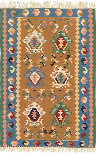 Yeni Kök Boya El Dokuma Kilim - 115 cm x 170 cm
