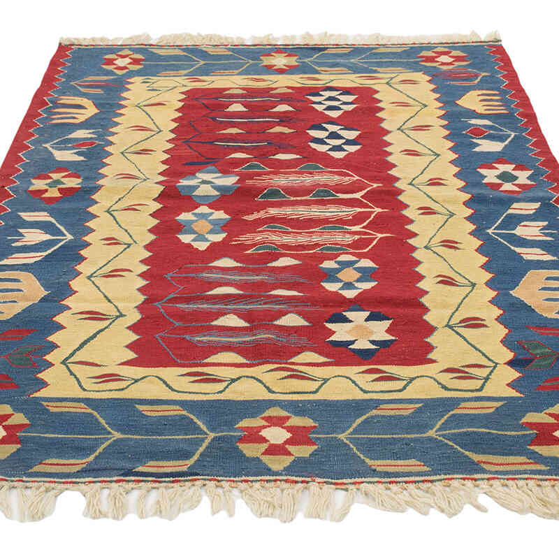 Yeni Kök Boya El Dokuma Kilim - 115 cm x 160 cm - K0080134