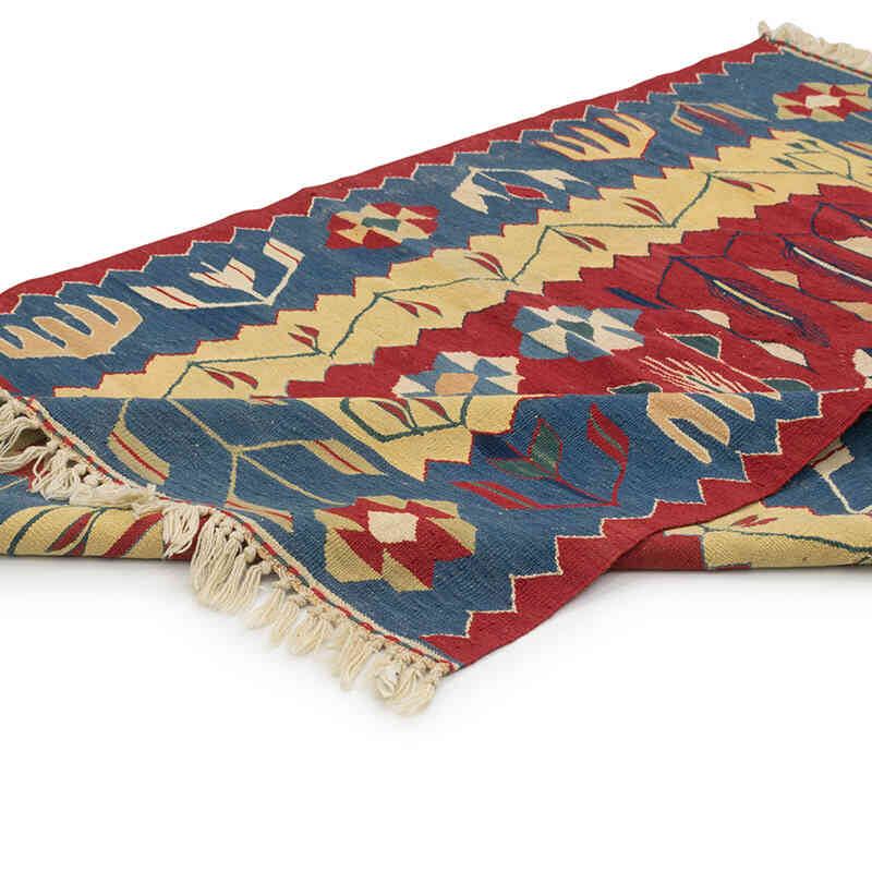 Yeni Kök Boya El Dokuma Kilim - 115 cm x 160 cm - K0080134