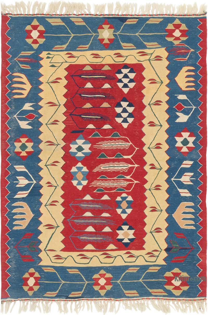 Yeni Kök Boya El Dokuma Kilim - 115 cm x 160 cm - K0080134