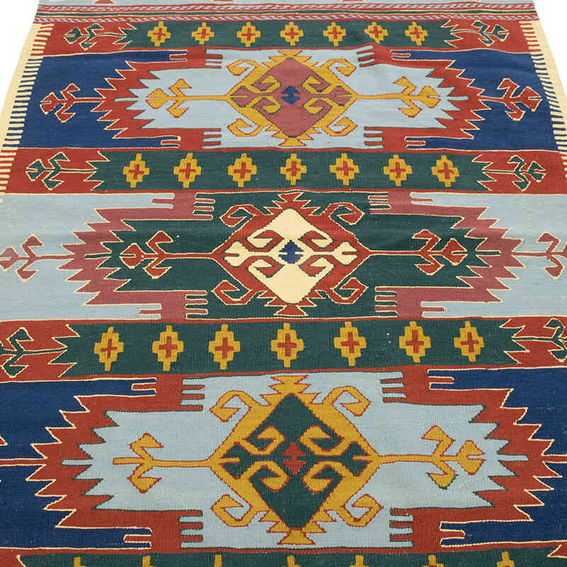 New Handwoven Turkish Kilim Rug - 3' 10" x 5' 11" (46" x 71") - K0080135