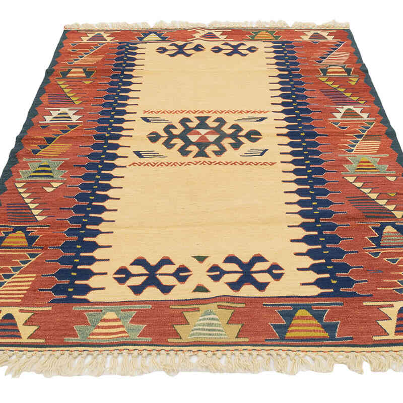Nueva Alfombra Turca Kilim - 112 cm x 168 cm - K0080136