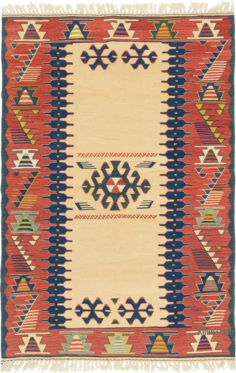 Nueva Alfombra Turca Kilim - 112 cm x 168 cm - K0080136