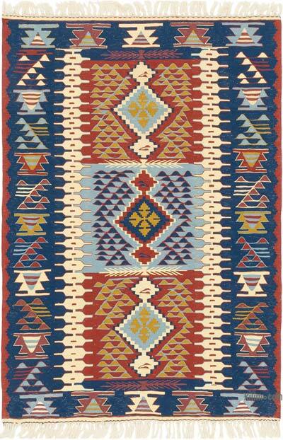 Yeni Kök Boya El Dokuma Kilim - 115 cm x 168 cm