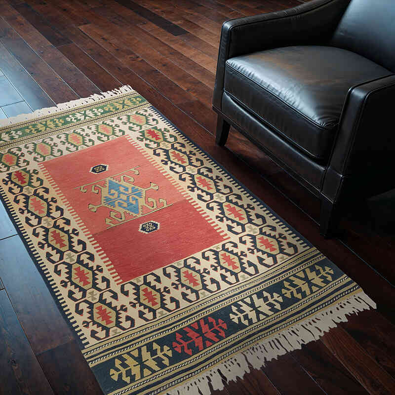 Nueva Alfombra Turca Kilim - 115 cm x 171 cm - K0080138