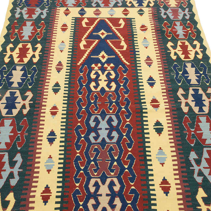 Yeni Kök Boya El Dokuma Kilim - 113 cm x 168 cm - K0080139