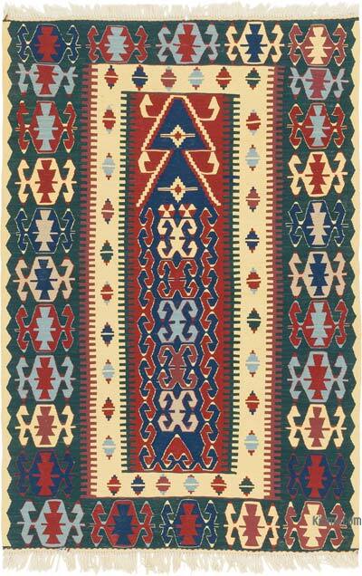 Yeni Kök Boya El Dokuma Kilim - 113 cm x 168 cm