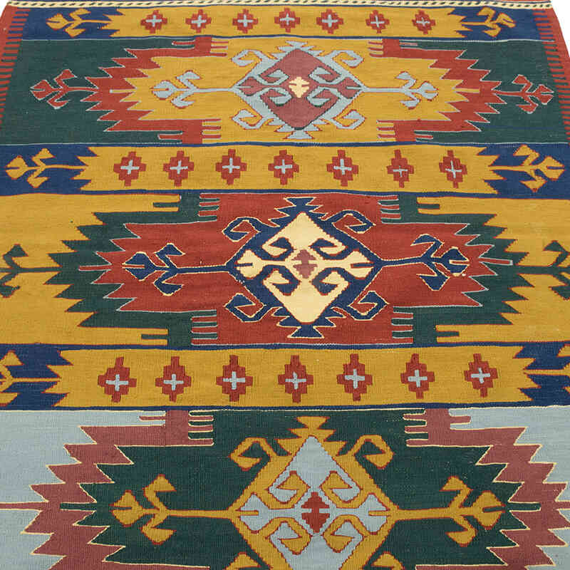New Handwoven Turkish Kilim Rug - 3' 11" x 6' 4" (47" x 76") - K0080140