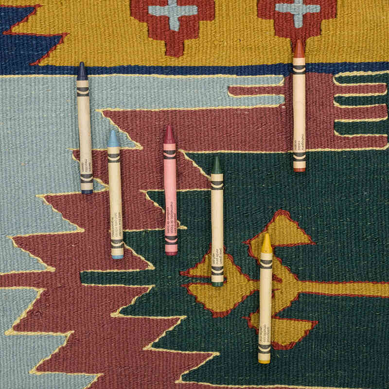 New Handwoven Turkish Kilim Rug - 3' 11" x 6' 4" (47" x 76") - K0080140