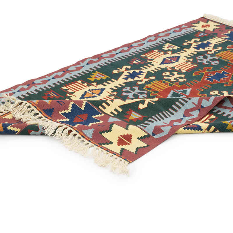 Yeni Kök Boya El Dokuma Kilim - 113 cm x 173 cm - K0080141