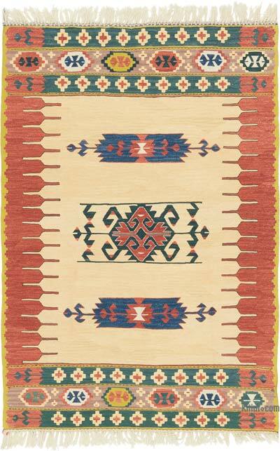 Yeni Kök Boya El Dokuma Kilim - 113 cm x 165 cm