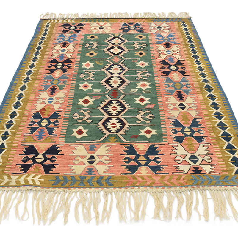 Nueva Alfombra Turca Kilim - 121 cm x 178 cm - K0080145