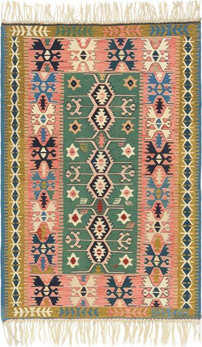 Yeni Kök Boya El Dokuma Kilim - 121 cm x 178 cm