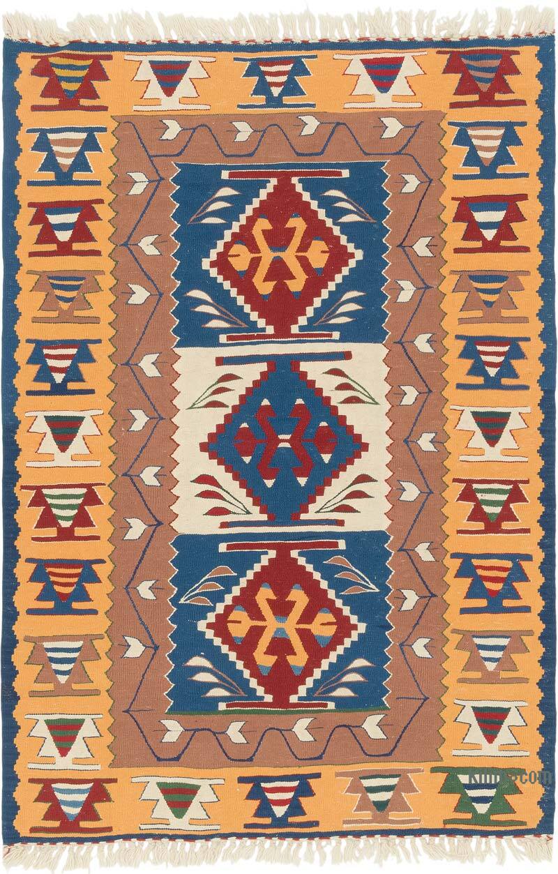 Nueva Alfombra Turca Kilim - 111 cm x 160 cm - K0080147
