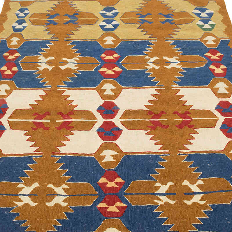 New Handwoven Turkish Kilim Rug - 3' 10" x 5' 7" (46" x 67") - K0080148