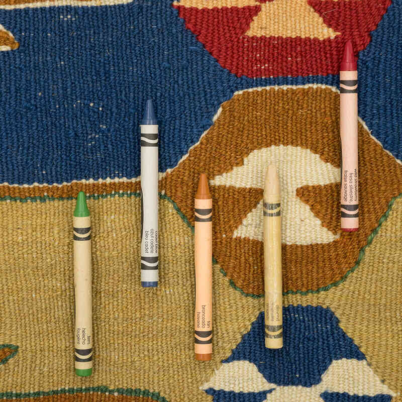 New Handwoven Turkish Kilim Rug - 3' 10" x 5' 7" (46" x 67") - K0080148
