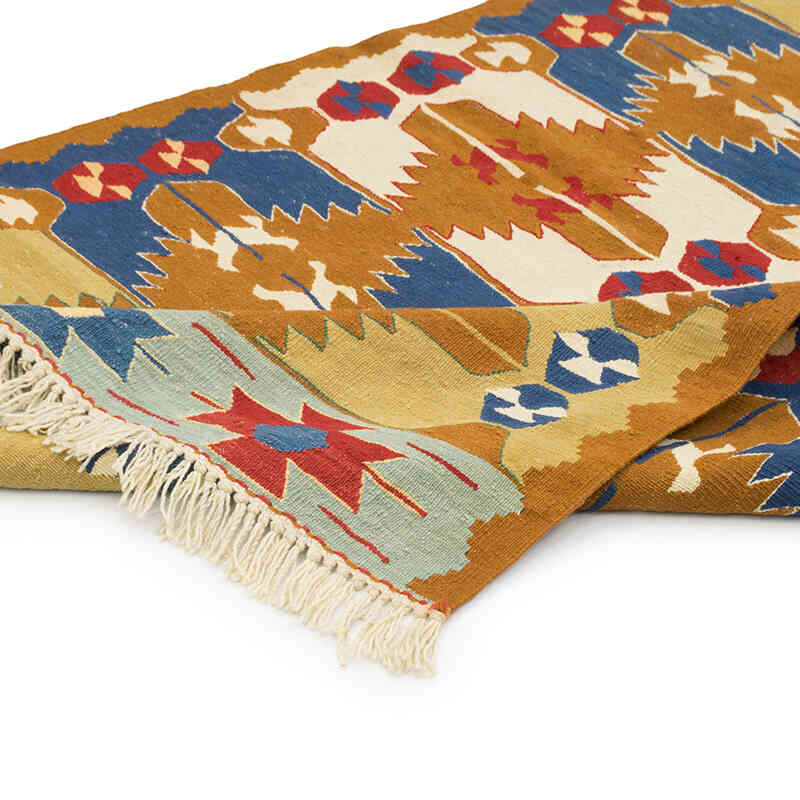 New Handwoven Turkish Kilim Rug - 3' 10" x 5' 7" (46" x 67") - K0080148