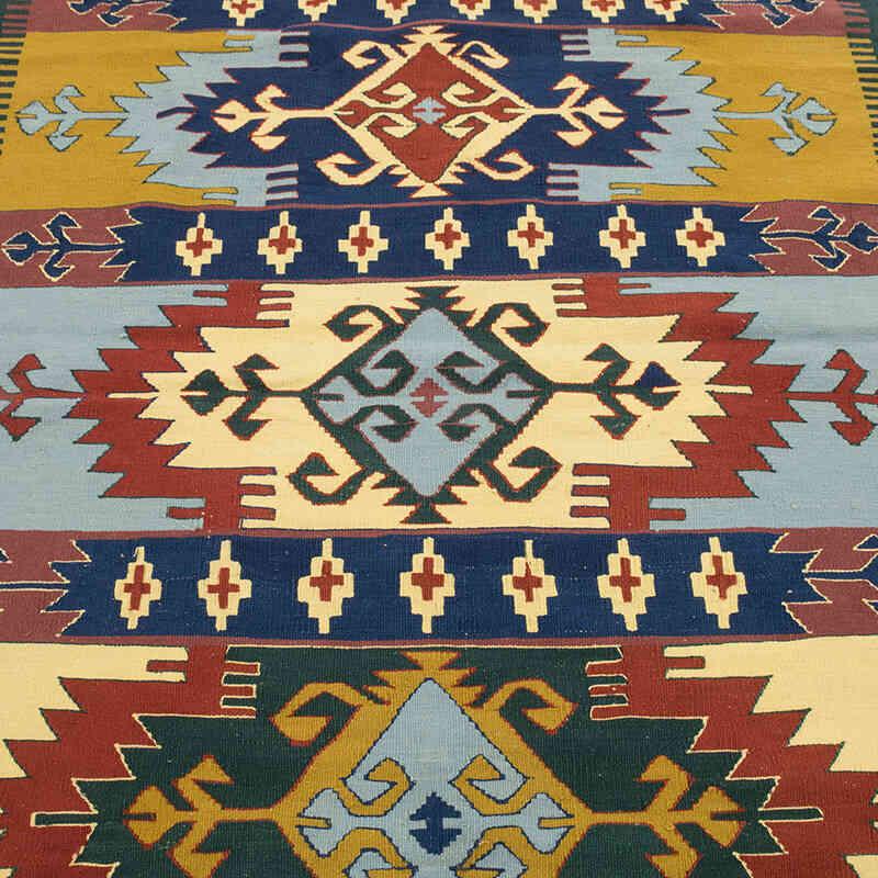 Yeni Kök Boya El Dokuma Kilim - 117 cm x 180 cm - K0080149
