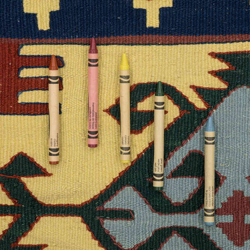 Yeni Kök Boya El Dokuma Kilim - 117 cm x 180 cm - K0080149