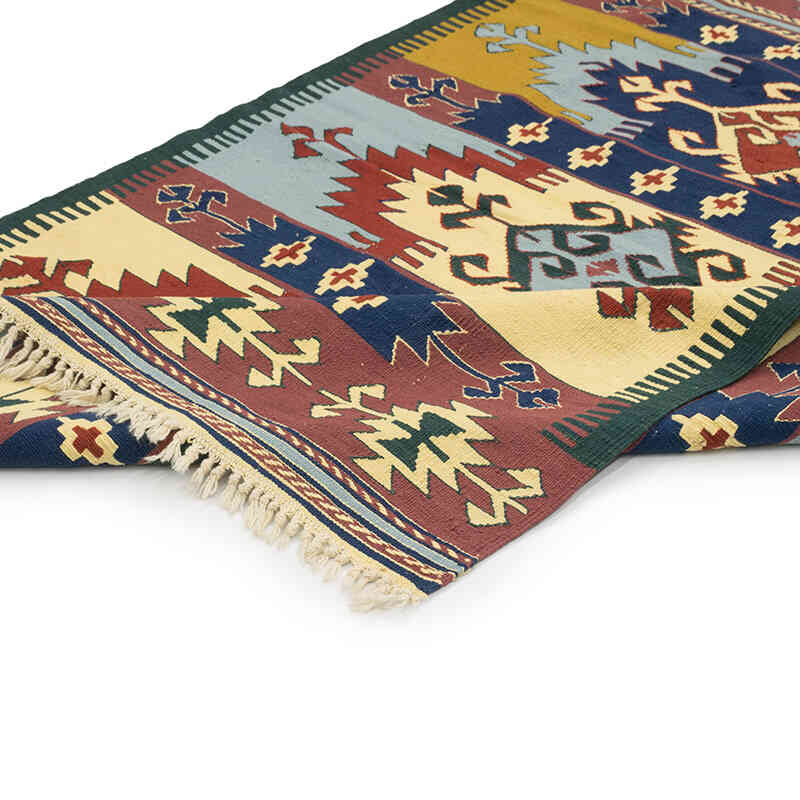Yeni Kök Boya El Dokuma Kilim - 117 cm x 180 cm - K0080149