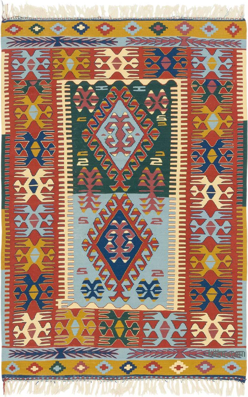Yeni Kök Boya El Dokuma Kilim - 120 cm x 170 cm - K0080150