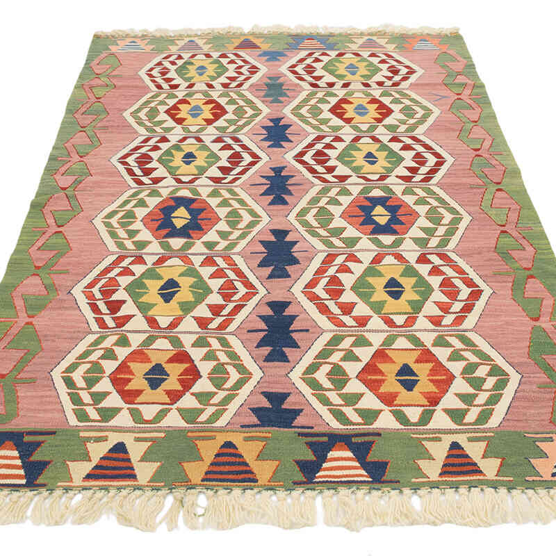 Nueva Alfombra Turca Kilim - 110 cm x 165 cm - K0080151