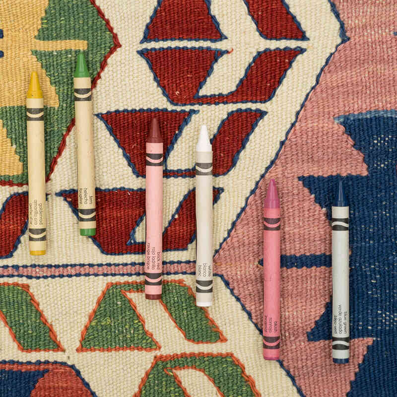 Nueva Alfombra Turca Kilim - 110 cm x 165 cm - K0080151