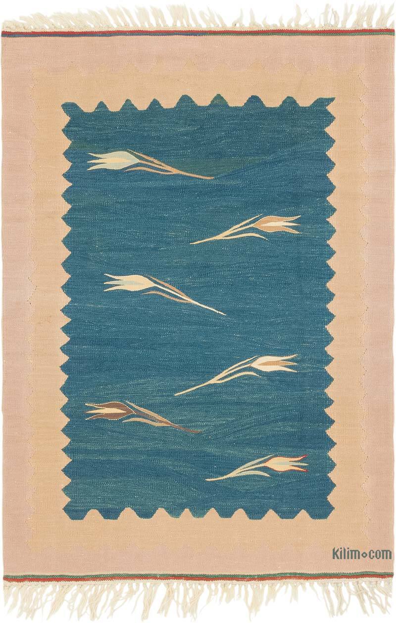Yeni Kök Boya El Dokuma Kilim - 86 cm x 122 cm - K0080152