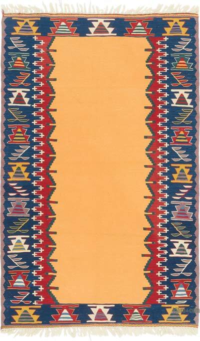 Yeni Kök Boya El Dokuma Kilim - 110 cm x 172 cm