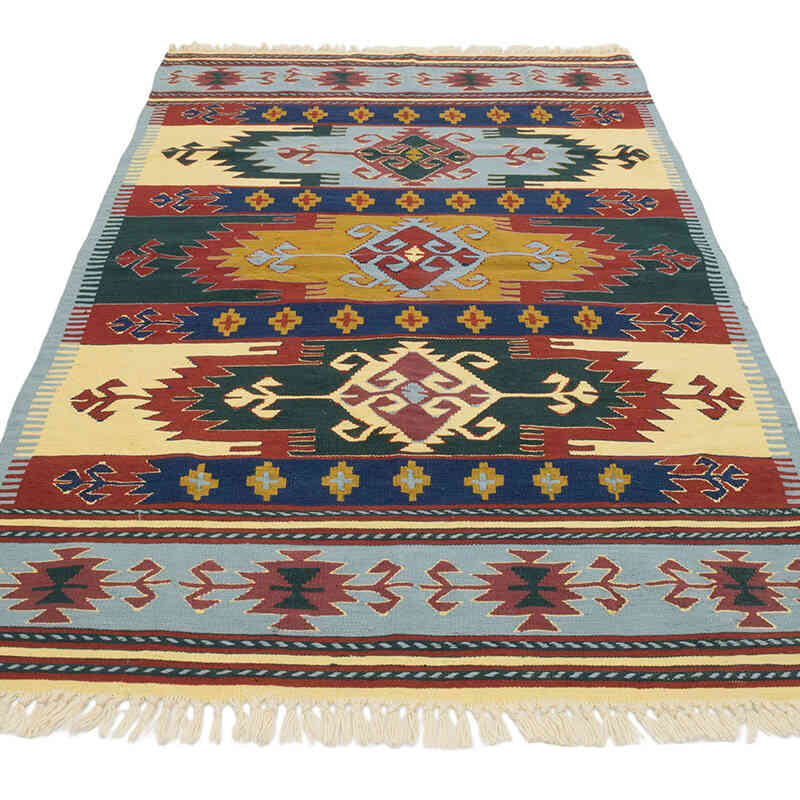 Yeni Kök Boya El Dokuma Kilim - 120 cm x 190 cm - K0080154