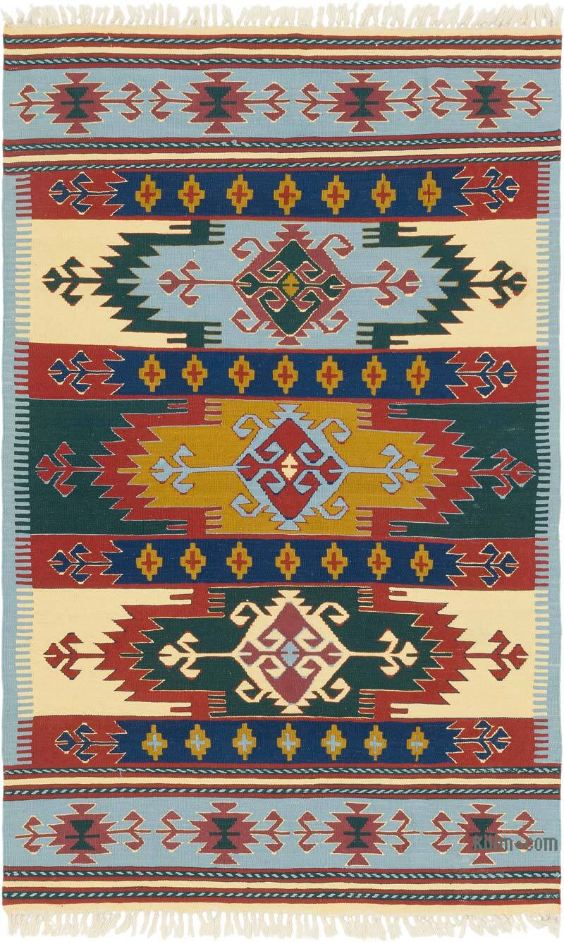 Yeni Kök Boya El Dokuma Kilim - 120 cm x 190 cm - K0080154