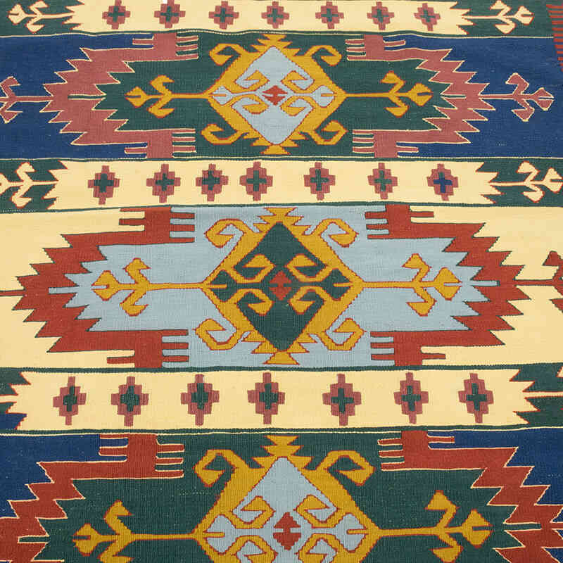 New Handwoven Turkish Kilim Rug - 3' 11" x 5' 9" (47" x 69") - K0080155