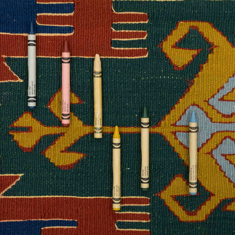 New Handwoven Turkish Kilim Rug - 3' 11" x 5' 9" (47" x 69") - K0080155