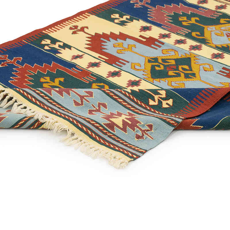 New Handwoven Turkish Kilim Rug - 3' 11" x 5' 9" (47" x 69") - K0080155
