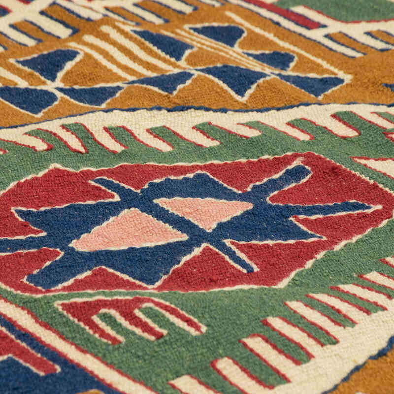 Yeni Kök Boya El Dokuma Kilim - 114 cm x 167 cm - K0080159