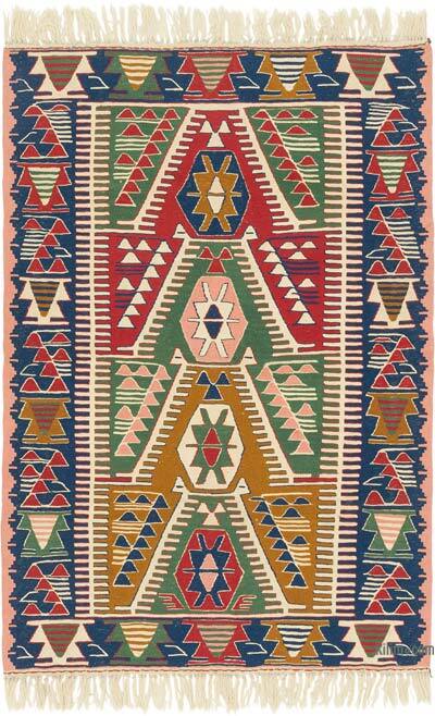 Yeni Kök Boya El Dokuma Kilim - 114 cm x 167 cm