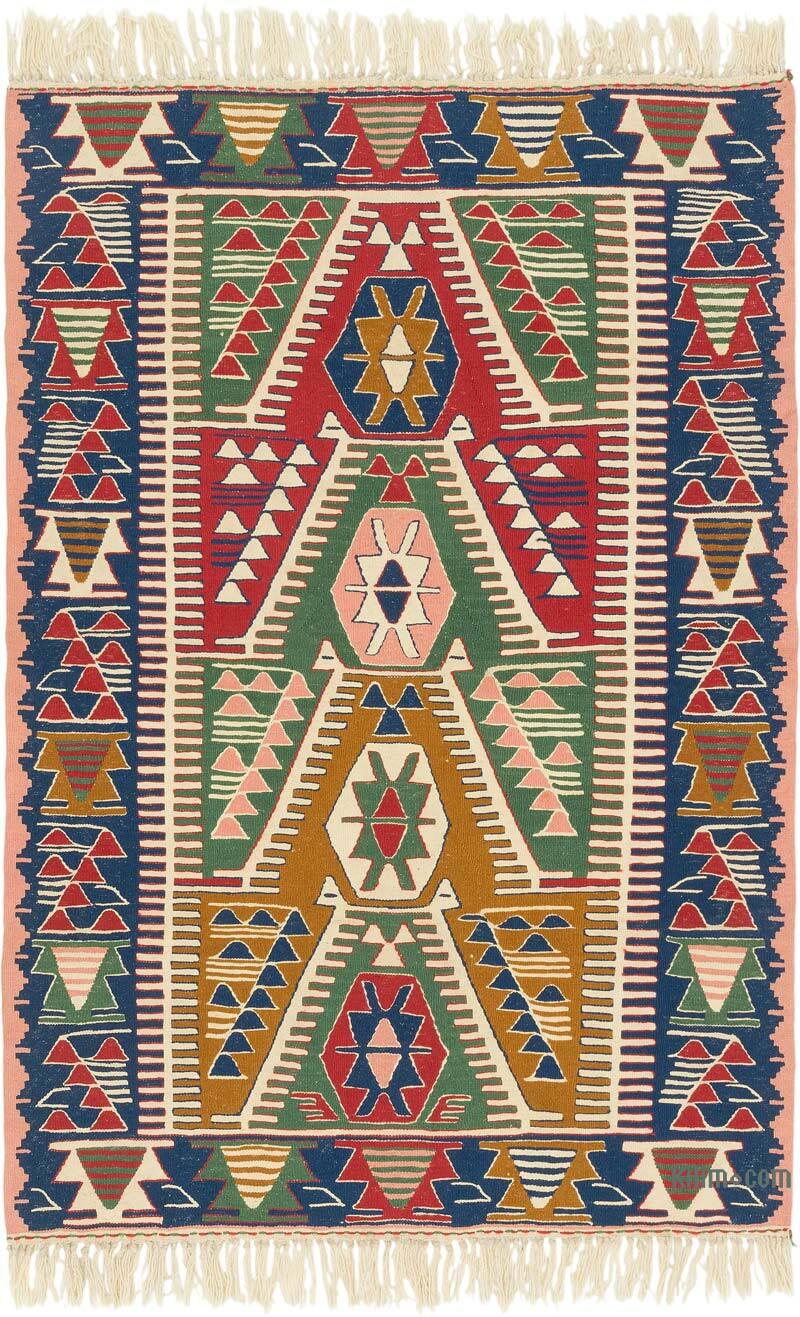 Yeni Kök Boya El Dokuma Kilim - 114 cm x 167 cm - K0080159