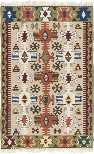 Yeni Kök Boya El Dokuma Kilim - 113 cm x 170 cm