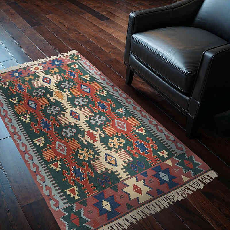 Nueva Alfombra Turca Kilim - 113 cm x 173 cm - K0080162