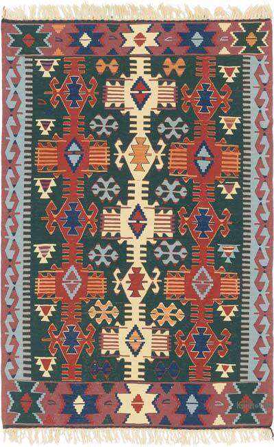 Yeni Kök Boya El Dokuma Kilim - 113 cm x 173 cm